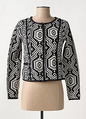 Jachete casual guler rotund negru BAMBOO'S femeie