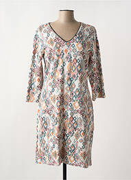 Rochie midi mâneci 3/4 mâneci 3/4 portocaliu LE SINGE DE JULIE femeie