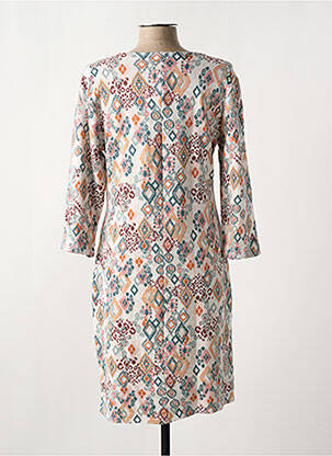 Rochie midi mâneci 3/4 mâneci 3/4 portocalie LE SINGE DE JULIE femeie