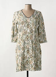 Rochie midi mâneci 3/4 mâneci 3/4 verde LE SINGE DE JULIE femeie