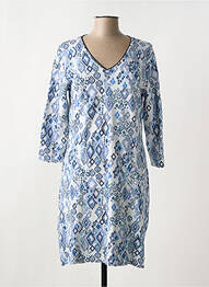 Rochie midi mâneci 3/4 mâneci 3/4 albastru LE SINGE DE JULIE femeie