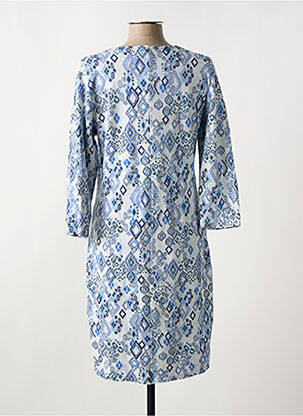 Rochie midi mâneci 3/4 mâneci 3/4 albastru LE SINGE DE JULIE femeie