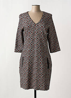 Rochie midi mâneci 3/4 mâneci 3/4 negru LE SINGE DE JULIE femeie