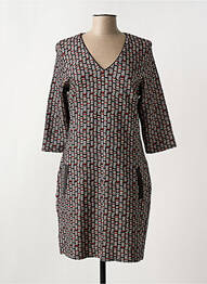 Rochie midi mâneci 3/4 mâneci 3/4 negru LE SINGE DE JULIE femeie