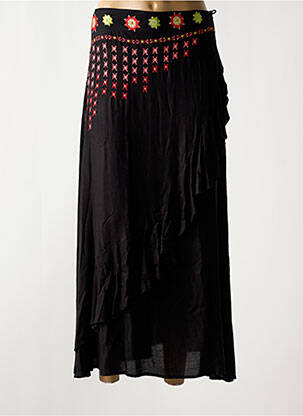 Fustă lungă negru COLINE femeie