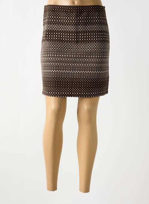 Fustă scurtă maro LE SINGE DE JULIE femeie