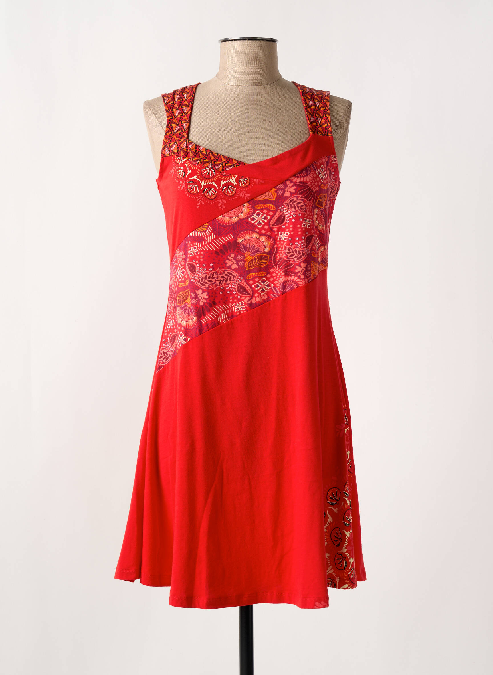 Rochie scurtă fără mâneci fără mâneci roșu COLINE femeie