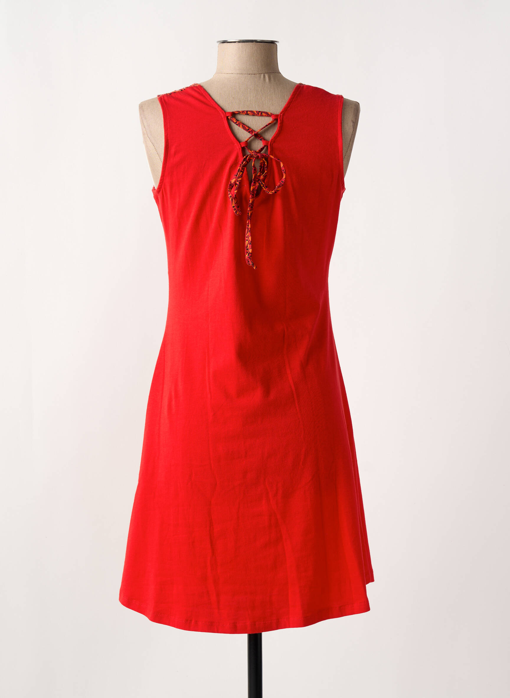 Rochie scurtă fără mâneci fără mâneci roșu COLINE femeie