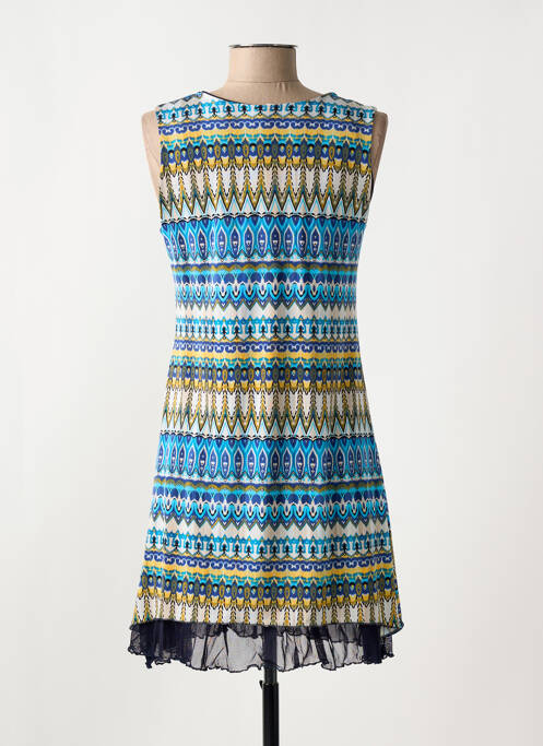 Rochie scurtă fără mâneci fără mâneci albastru LE SINGE DE JULIE femme