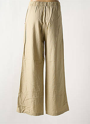 Pantalon evazat talie elastică bej PLEASE femeie
