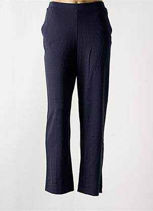 Pantalon drept talie elastică albastru IMPERIAL femeie