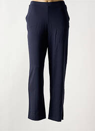 Pantalon drept talie elastică albastru IMPERIAL femeie