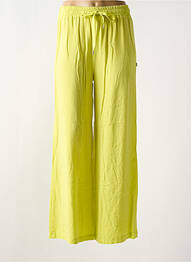 Pantalon drept talie elastică galben PLEASE femme
