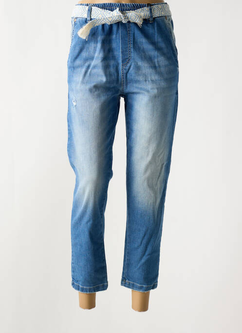 Blugi cu croială slim albastru PLEASE femeie