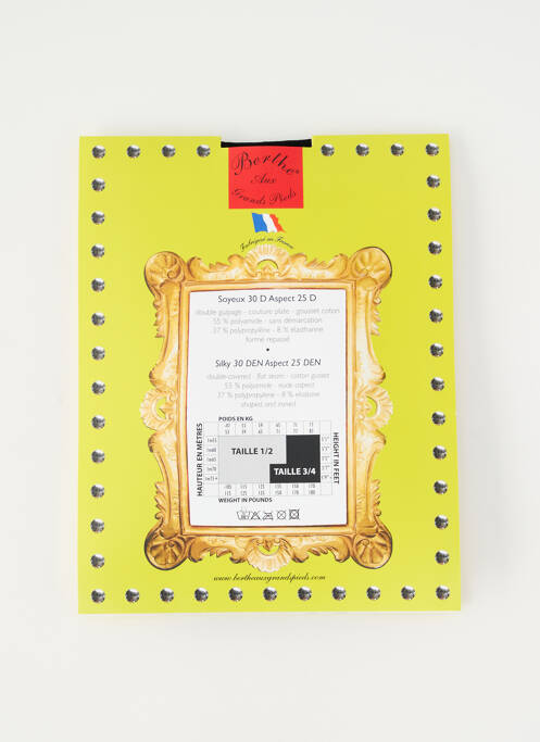 Colanți negru BERTHE AUX GRANDS PIEDS femeie