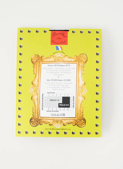 Colanți roșu BERTHE AUX GRANDS PIEDS femeie