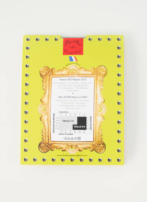 Colanți gri BERTHE AUX GRANDS PIEDS femeie