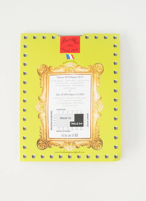 Colanți gri BERTHE AUX GRANDS PIEDS femeie