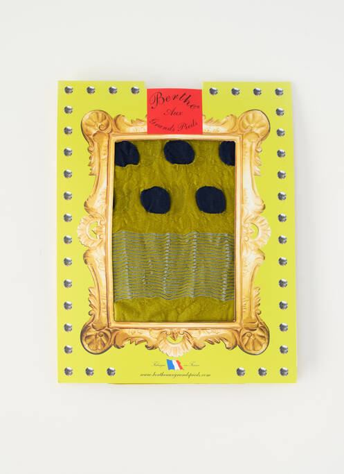 Colanți imprimeu cu buline galben BERTHE AUX GRANDS PIEDS femme