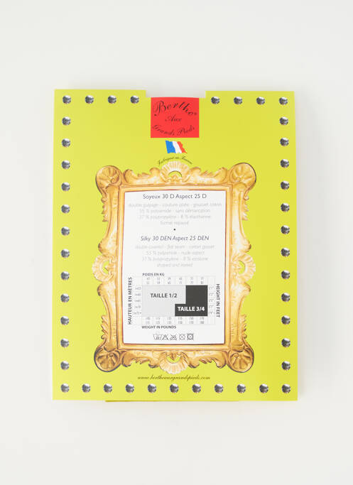 Colanți imprimeu cu buline galben BERTHE AUX GRANDS PIEDS femme