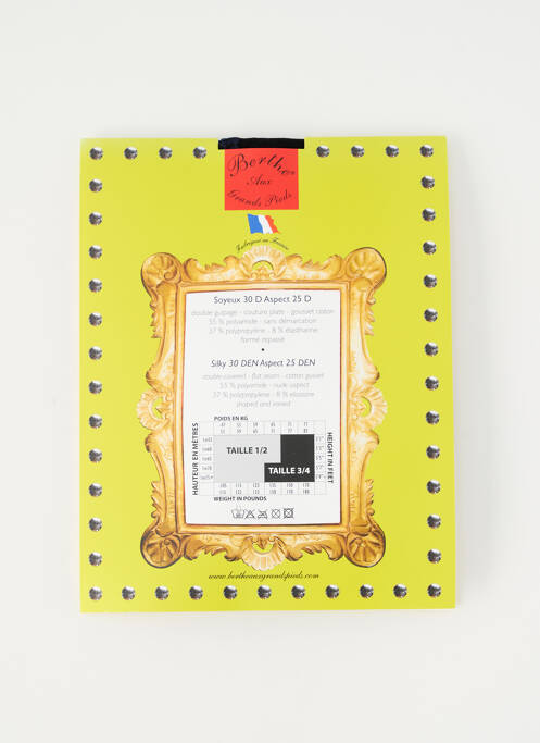 Colanți negru BERTHE AUX GRANDS PIEDS femeie