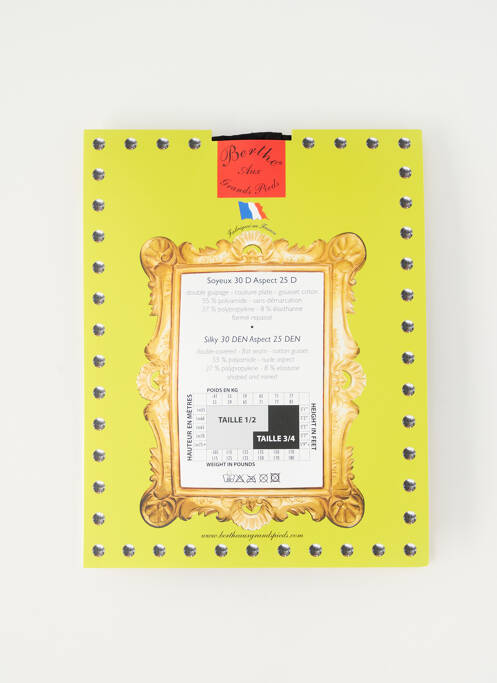 Colanți negru BERTHE AUX GRANDS PIEDS femeie