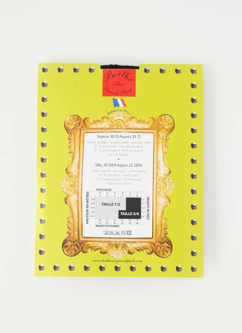 Colanți imprimeu fantezie negru BERTHE AUX GRANDS PIEDS femme