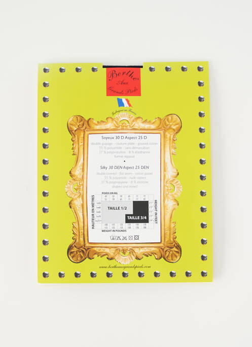 Colanți roz BERTHE AUX GRANDS PIEDS femeie