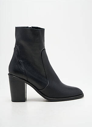 Botine/ghete material neted toc de 7 la 9 cm negru NGY femeie