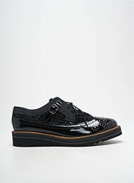 Derby-uri material neted toc plat până la 3 cm negru PHILIPPE MORVAN femme