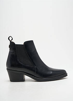 Botine/ghete material neted toc de 4 la 6 cm negru NGY femeie