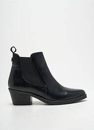 Botine/ghete material neted toc de 4 la 6 cm negru NGY femme