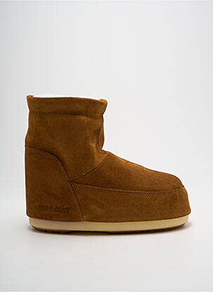 Botine/ghete nubuc toc plat până la 3 cm maro MOON BOOT femeie
