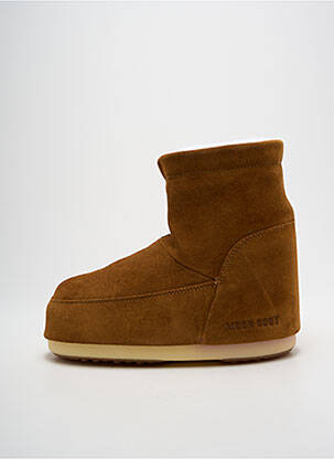 Botine/ghete nubuc toc plat până la 3 cm maro MOON BOOT femeie