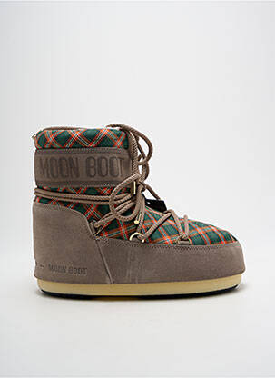 Botine/ghete umplută toc plat până la 3 cm verde MOON BOOT femeie