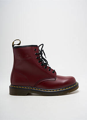Botine/ghete material neted toc plat până la 3 cm roșu DR MARTENS femeie