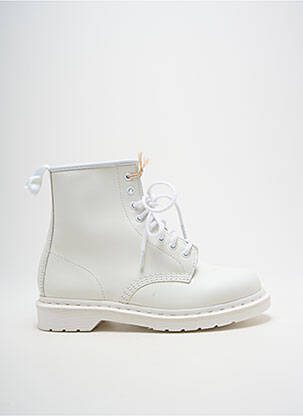Botine/Ghete alb DR MARTENS femeie