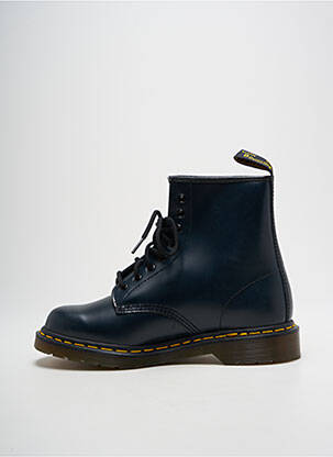 Botine/ghete material neted toc plat până la 3 cm albastru DR MARTENS femeie