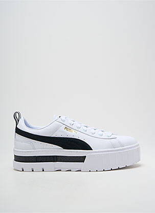 Adidași platformă toc de 4 la 6 cm alb PUMA femeie