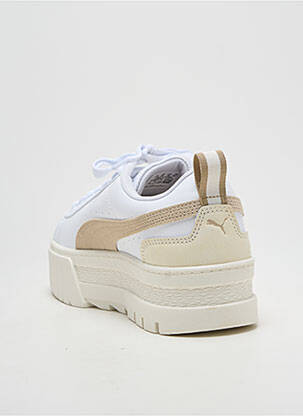 Adidași platformă toc de 4 la 6 cm alb PUMA femeie