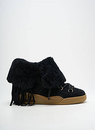 Botine/ghete umplută toc plat până la 3 cm negru SERAFINI femeie