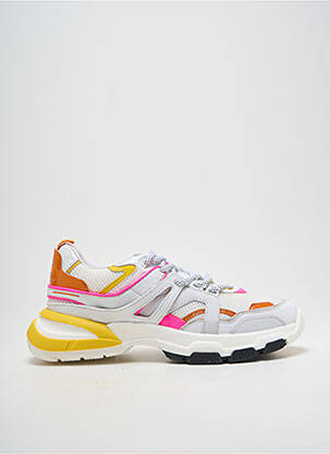 Adidași vârf rotund toc de 4 la 6 cm alb SERAFINI femeie
