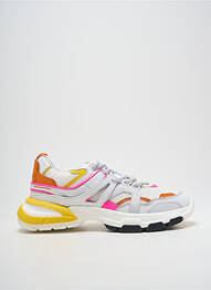 Adidași vârf rotund toc de 4 la 6 cm alb SERAFINI femme
