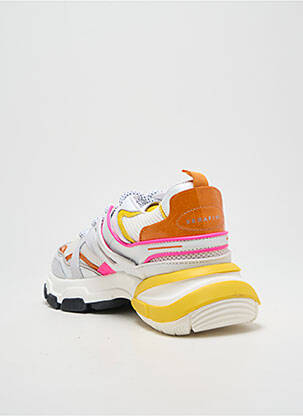 Adidași vârf rotund toc de 4 la 6 cm alb SERAFINI femeie