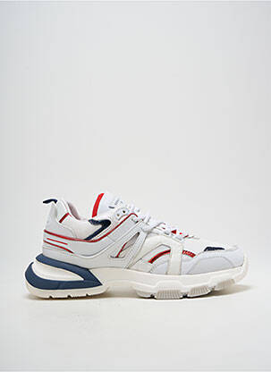 Adidași vârf rotund toc de 4 la 6 cm alb SERAFINI femeie