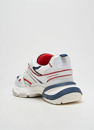 Adidași vârf rotund toc de 4 la 6 cm alb SERAFINI femeie