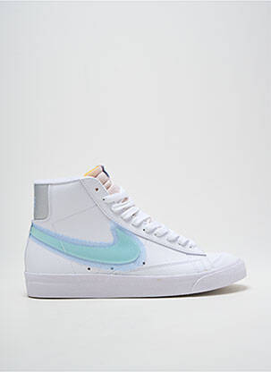 Adidași vârf rotund toc plat până la 3 cm alb NIKE femeie