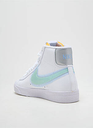 Adidași vârf rotund toc plat până la 3 cm alb NIKE femeie