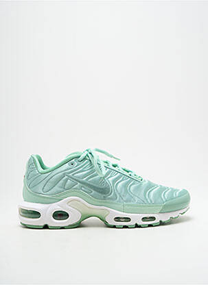 Adidași material neted toc plat până la 3 cm verde NIKE femeie