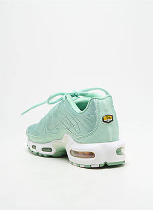 Adidași material neted toc plat până la 3 cm verde NIKE femeie